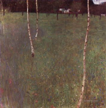 Bauernhausmit Birken Simbolismo Gustav Klimt Pinturas al óleo
